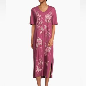 JOHNNY WAS Rosalyn Trapunto B-Neck Midi Dress